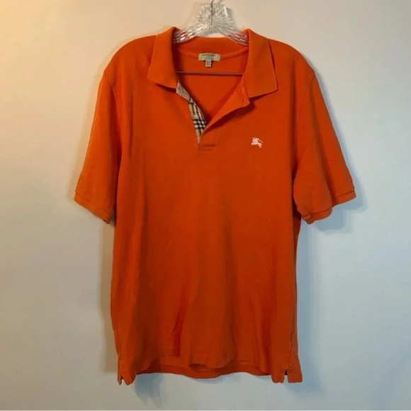 Burberry Embroidered Polo T-Shirt L